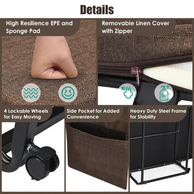 SUGIFT Folding Guest Sleeper Bed with 6 Position Adjustment
