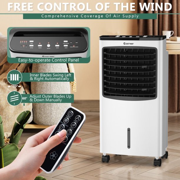 SUGIFT Air Conditioner Air Cooler Protable 3-in-1 Remote Control Cooling For Indoor Home