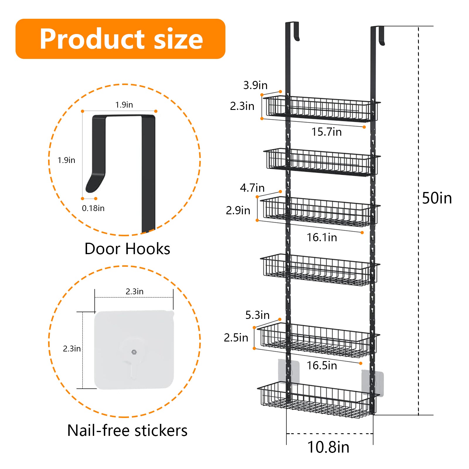 Over the Door Pantry Organizer
