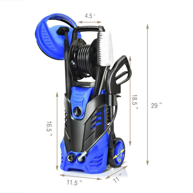 SUGIFT Electric Portable High Pressure Washer with 5 Nozzles,3000PSI  Washer Cleans Cars/Fences/Patios