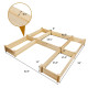 8 ft. x 7.7 ft. x 11 in. U-Shaped Wooden Garden Raised Bed