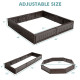 Outdoor Plastic Raised Garden Bed Set For Vegetable and Flower with Optional Setup Shapes