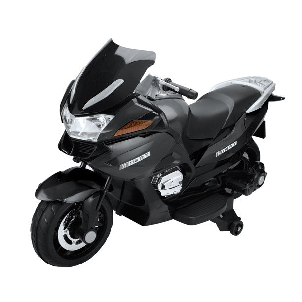 SUGIFT 12V Electric Battery Powered Kids Ride On Motorcycle - black