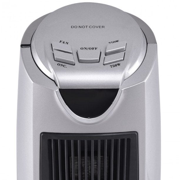SUGIFT 1500W Heater Oscillating Electronic Thermostat 2 Heat Setting Space Heater