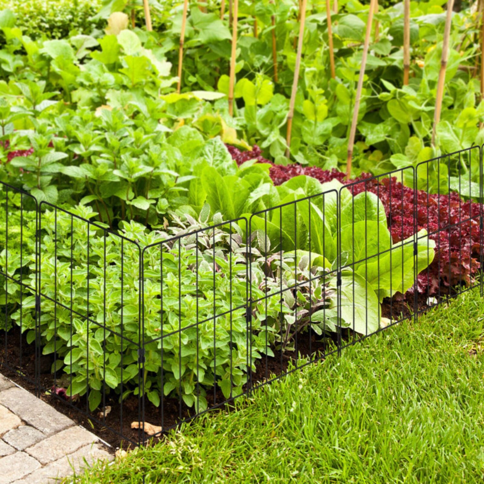 SUGIFT 25 Pack Rustproof Decorative Garden Fence Set