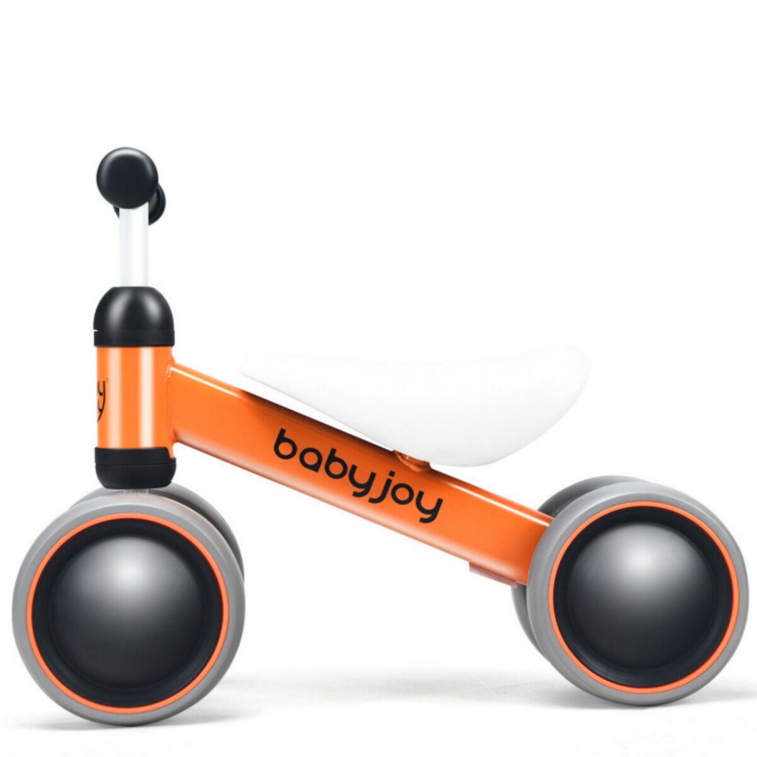 SUGIFT 4 Wheels No-Pedal Baby Balance Bike-Orange