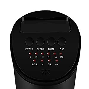 SUGIFT 32in Electric Oscillating Tower Fan, Remote Control, 7.5-hour Built-in timer, 9 different air flow