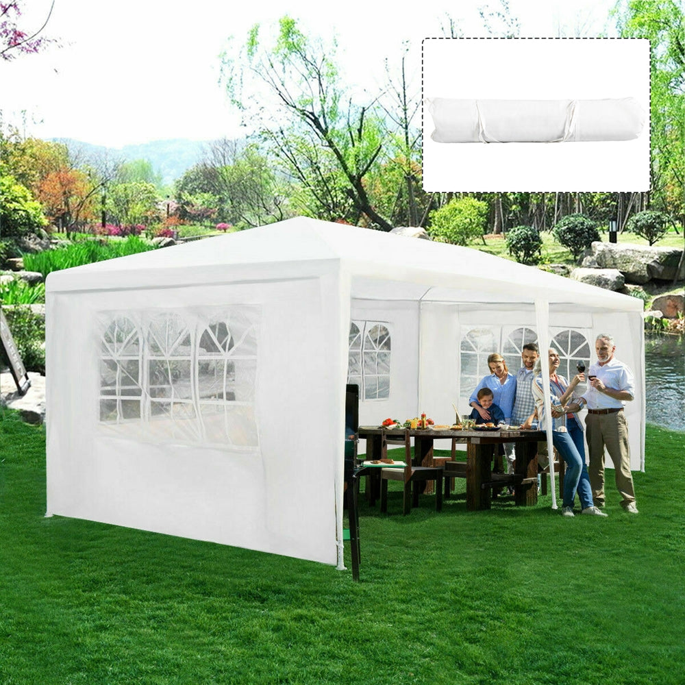 Feet Foldable Pop Up Canopy with Adjustable Dual Awnings