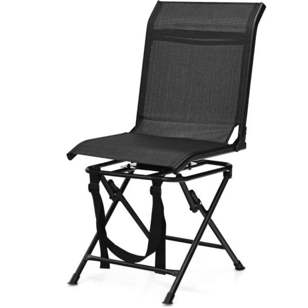 All-Weather Outdoor Metal Foldable 360-Degree Swivel Hunting Chair