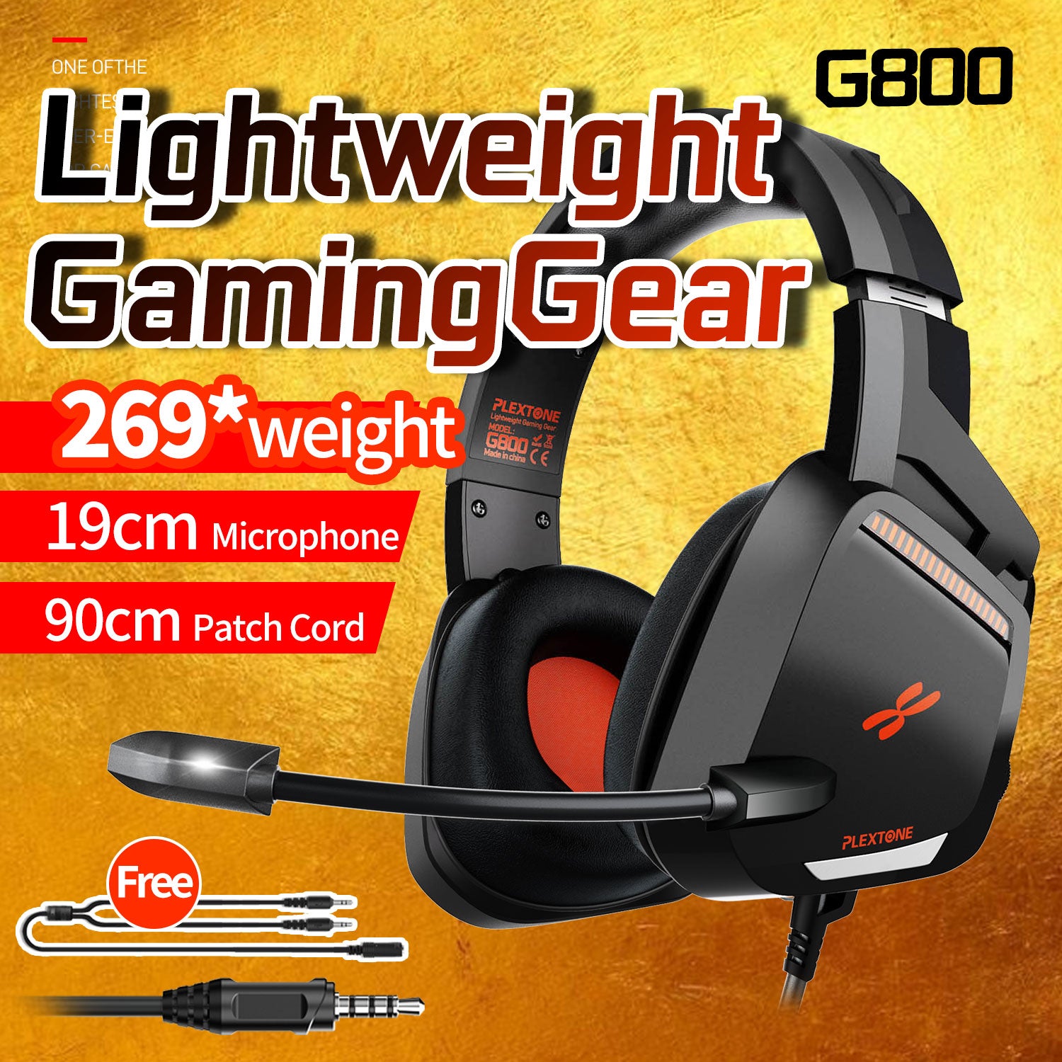 SUGIFT G800 Lightweight Gaming Headset