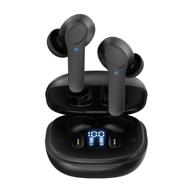 SUGIFT Bluetooth Headphones, Wireless Earbuds 5.0 Auto Pairing HiFi Stereo Sound True Wireless Earbuds in Ear Bluetooth Earphones Binaural Call Headset with Built in Mic and Charging Case for Sports