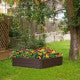 Outdoor Raised Garden Bed Set for Vegetable and Flower