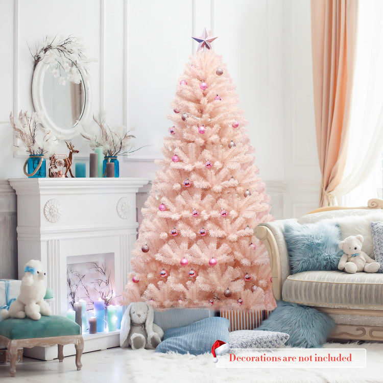 SUGIFT 6 Feet Artificial Christmas Tree Hinged Full Fir Tree