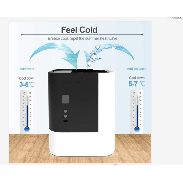 SUGIFT Portable Air Conditioner Fan Rechargeable Evaporative Air Cooler with Humidifier