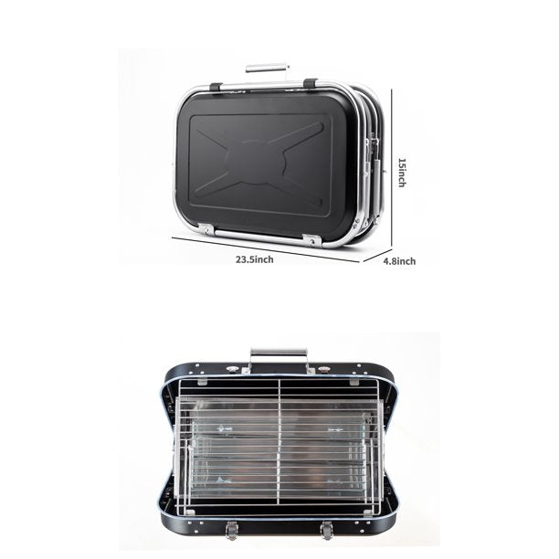 SUGIFT Charcoal Grill Collapsible and portable Handle design BBQ grill for Outdoor BBQ
