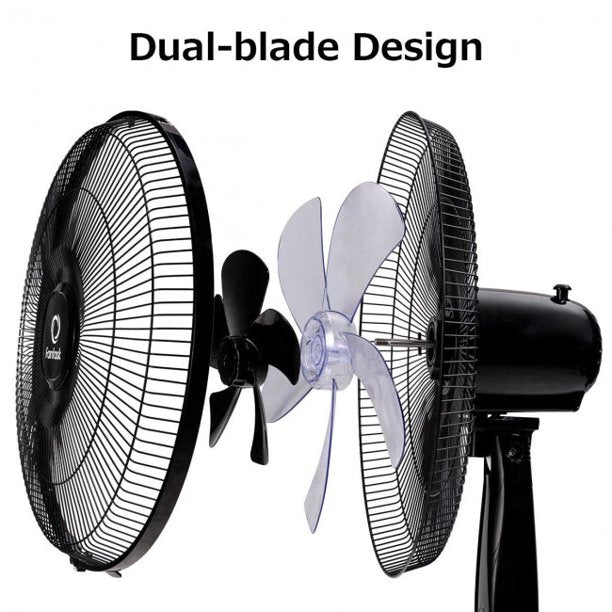 SUGIFT Stand Fan 16 Inch 3 Speed Double Blades Oscillating Pedestal Fan