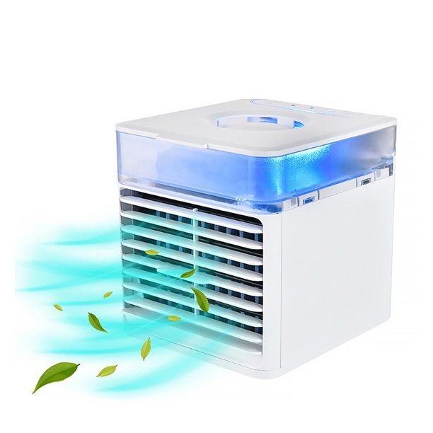 SUGIFT Mini Mobile Air Conditioner 3 in 1 USB Portable Air Cooler 7 Color Fan 3 Speed Evaporative Humidifier for Office Bedroom