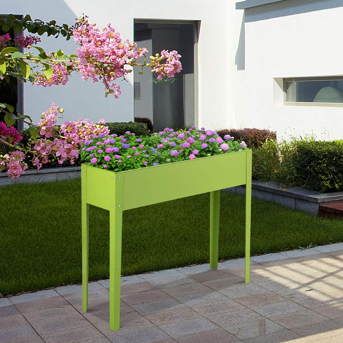 40 in. L x 13 in. W x 31.5 in. H Outdoor Elevated Garden Bed Raised Planter