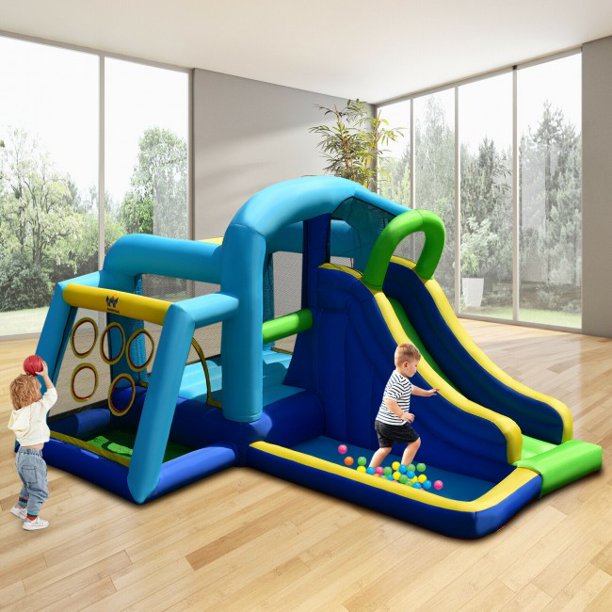 Kids Inflatable Climbing Bounce House without Blower