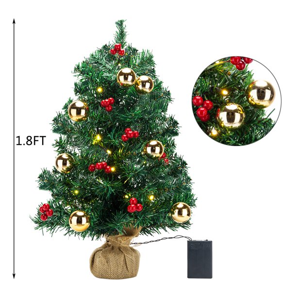 Mini Christmas Tree with Ornaments