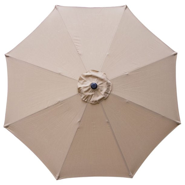 SUGIFT Outdoor Market Table Umbrella with Push Button 9 ft Patio Umbrella Tilt Crank, Garden / Backyard / Pool