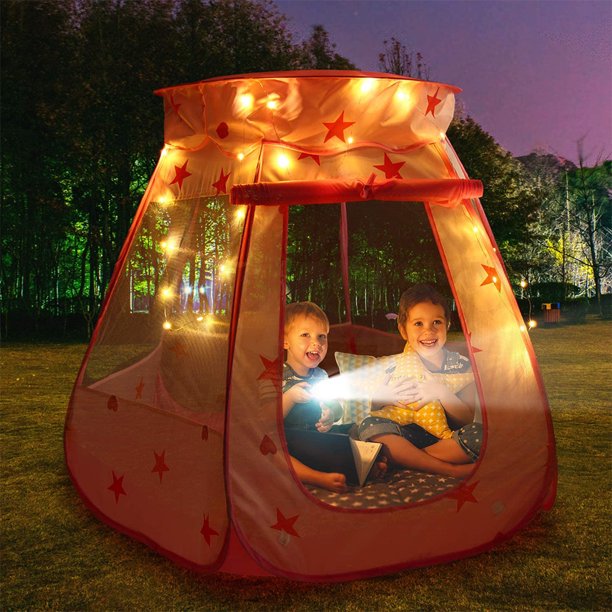 SUGIFT Pop Up Kids Play Tent for Girls, Foldable and Portable Toddler Girl Toys with a Carrying Bag