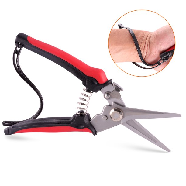 SUGIFT Pruning Shears, Florist Scissors, Multi-Tasking Garden Snips for Arranging Flowers, Trimming Plants and Harvesting Herbs, Fruits or Vegetables.