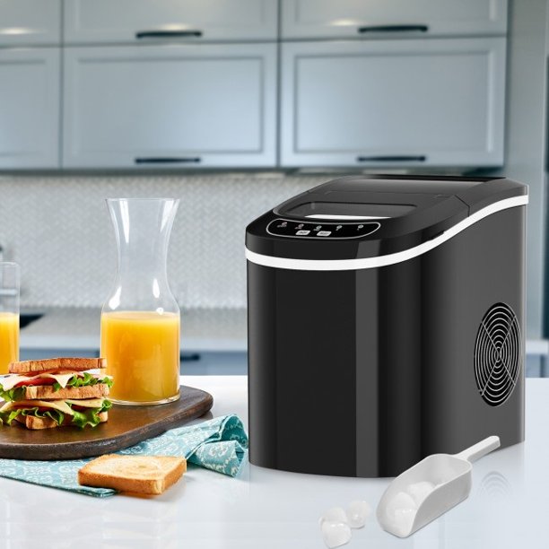 SUGIFT Ice Maker Mini Portable Electric Ice Maker with Ice Scoop