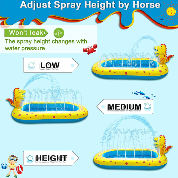 3 in 1 Inflatable Sprinkler Pool for kids£¬Swimming Outdoor Play Mat / Splash Pad