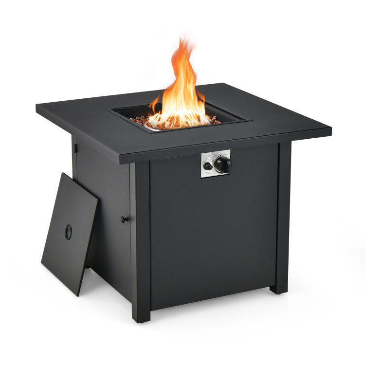 SUGIFT 50,000 BTU 32 Inch Square Propane Gas Fire Pit Table