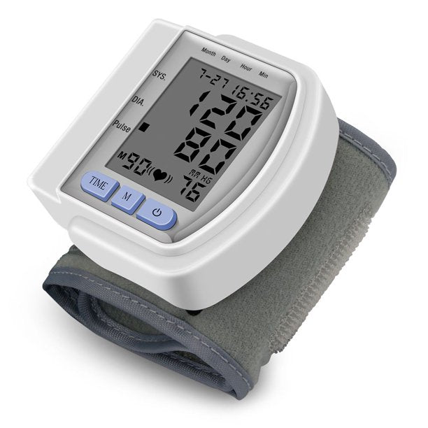 SUGIFT Wrist Blood Pressure Monitor, 99 Readings Memory 2 User & Large Display
