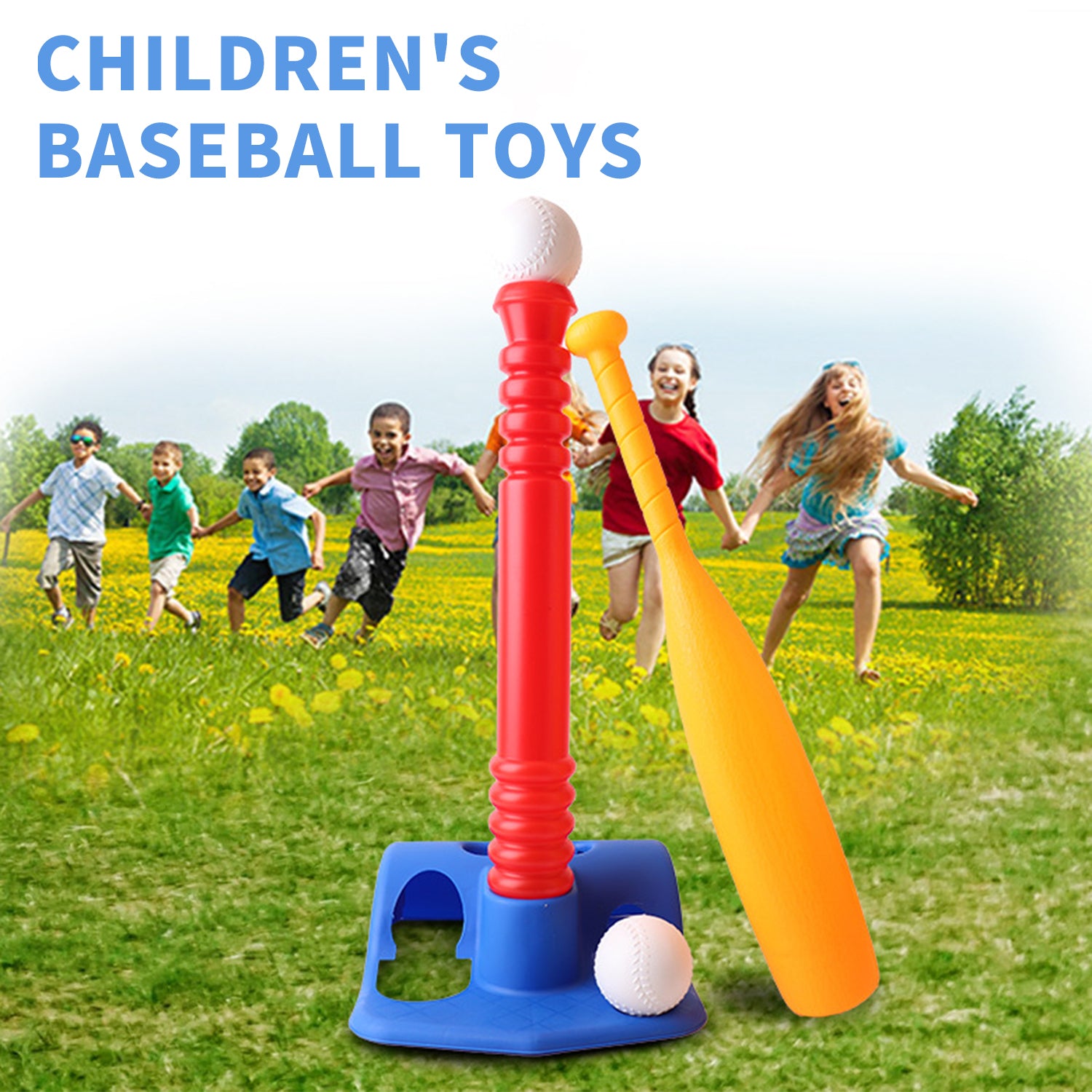 SUGIFT Children's Baseball Toy Set with 8 Toy Balls, Suitable for Children over 2 Years Old