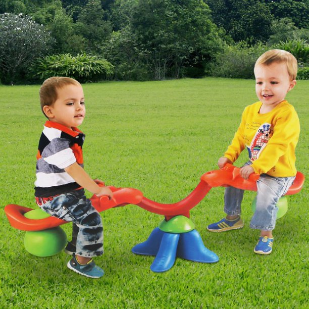 SUGIFT Kids Seesaw Home Outdoor Kids Spinning Teeter