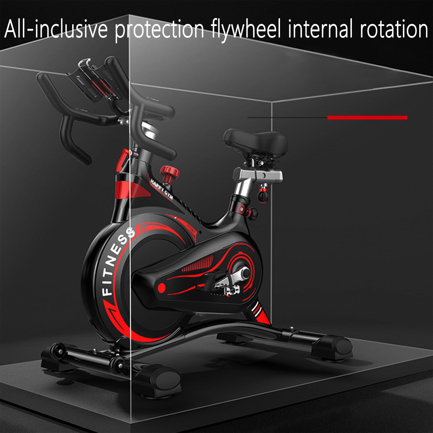 SUGIFT Upright Exercise Bike, Aerobic Magnetron Exercise Bike with 22-Pound Flywheel