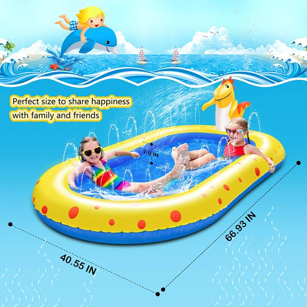 3 in 1 Inflatable Sprinkler Pool for kids£¬Swimming Outdoor Play Mat / Splash Pad
