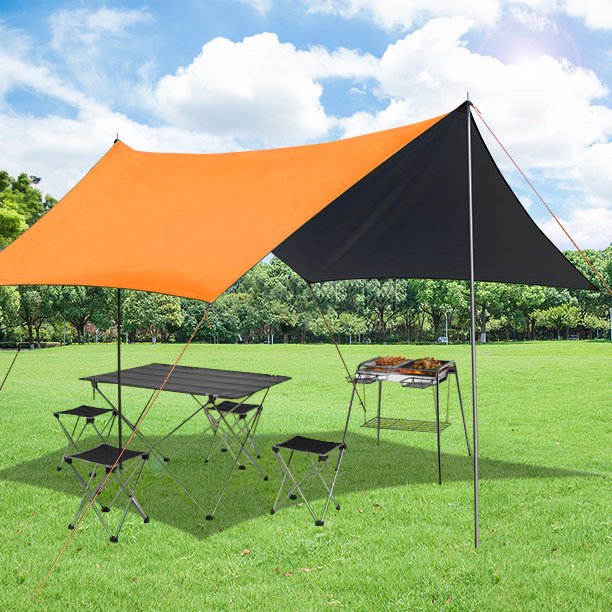 sun shield tent SUGIFT Beach Tent Canopy Sun Shade UPF50+, Easy Family Tent Sun Shelte