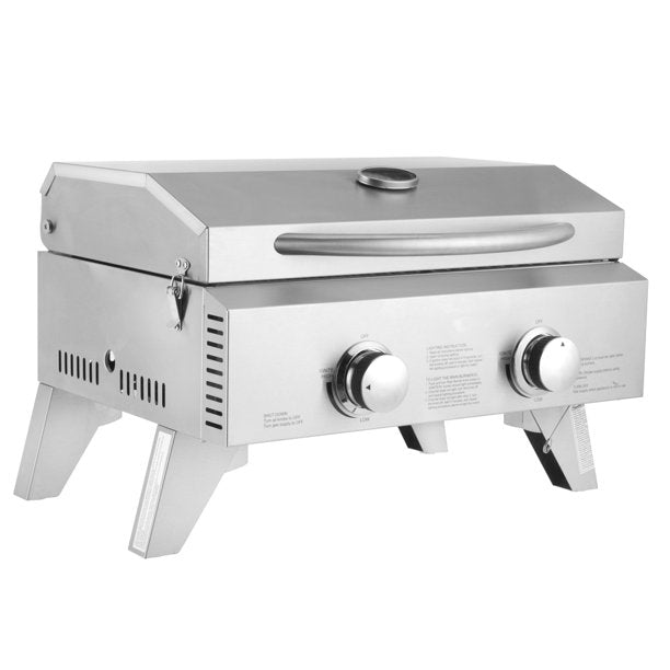 Stainless Steel Gas Grill, Double Row Double Head Small Oven