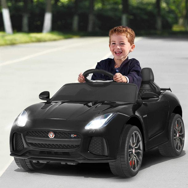 12V Jaguar F-Type SVR Licensed Kids Ride On Car Motorized Vehicle w/ MP3 Black