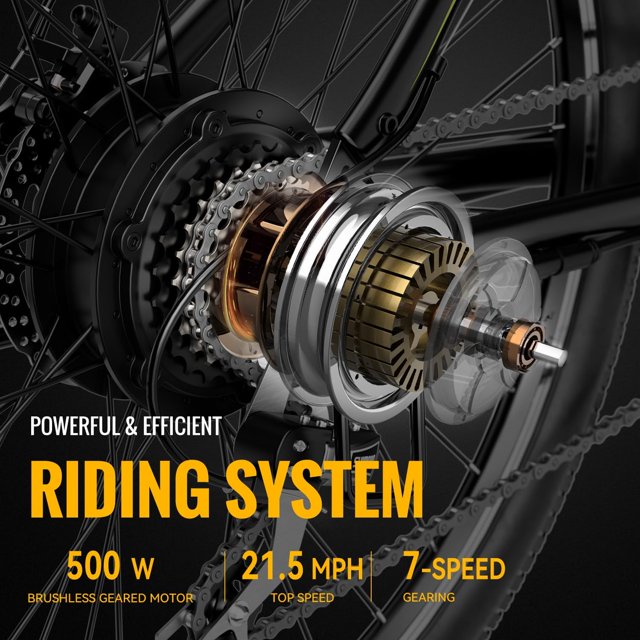 SUGIFT Race Max 27.5in Electric Bike for Adults 500W Brushless Motor