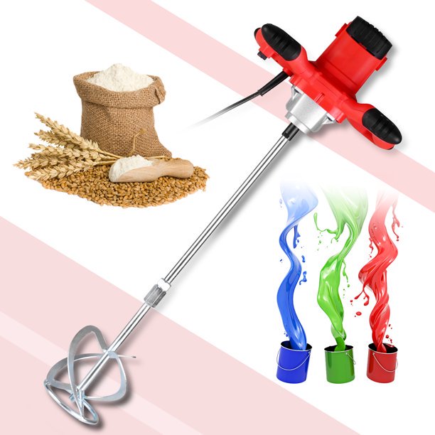 1600W Electric Handheld Concrete Cement Mortar Grout Cement Mixer
