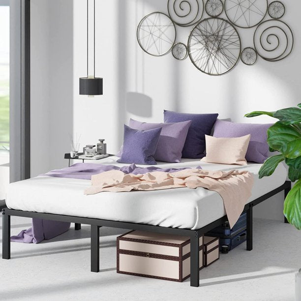 SUGIFT 14 Inch Metal Platform Bed Frame, Queen