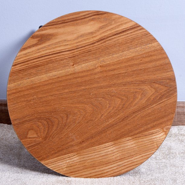 SUGIFT Wooden Side Table End Desk Coffee Table With Metal Legs 15.75¦µ x 15.75 inch