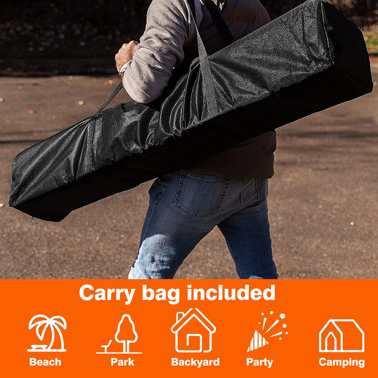 SUGIFT 10 ft. x 10 ft. White Instant Canopy Pop Up Tent with Carry Bag