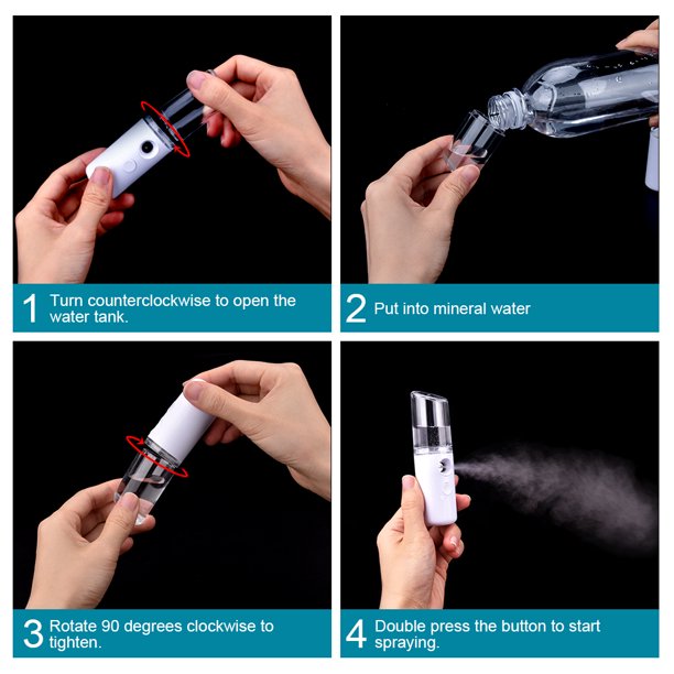 SUGIFT Portable Mini Face Mist Handy Sprayer Automatic Eyelash Extensions Cool Facial Steamer