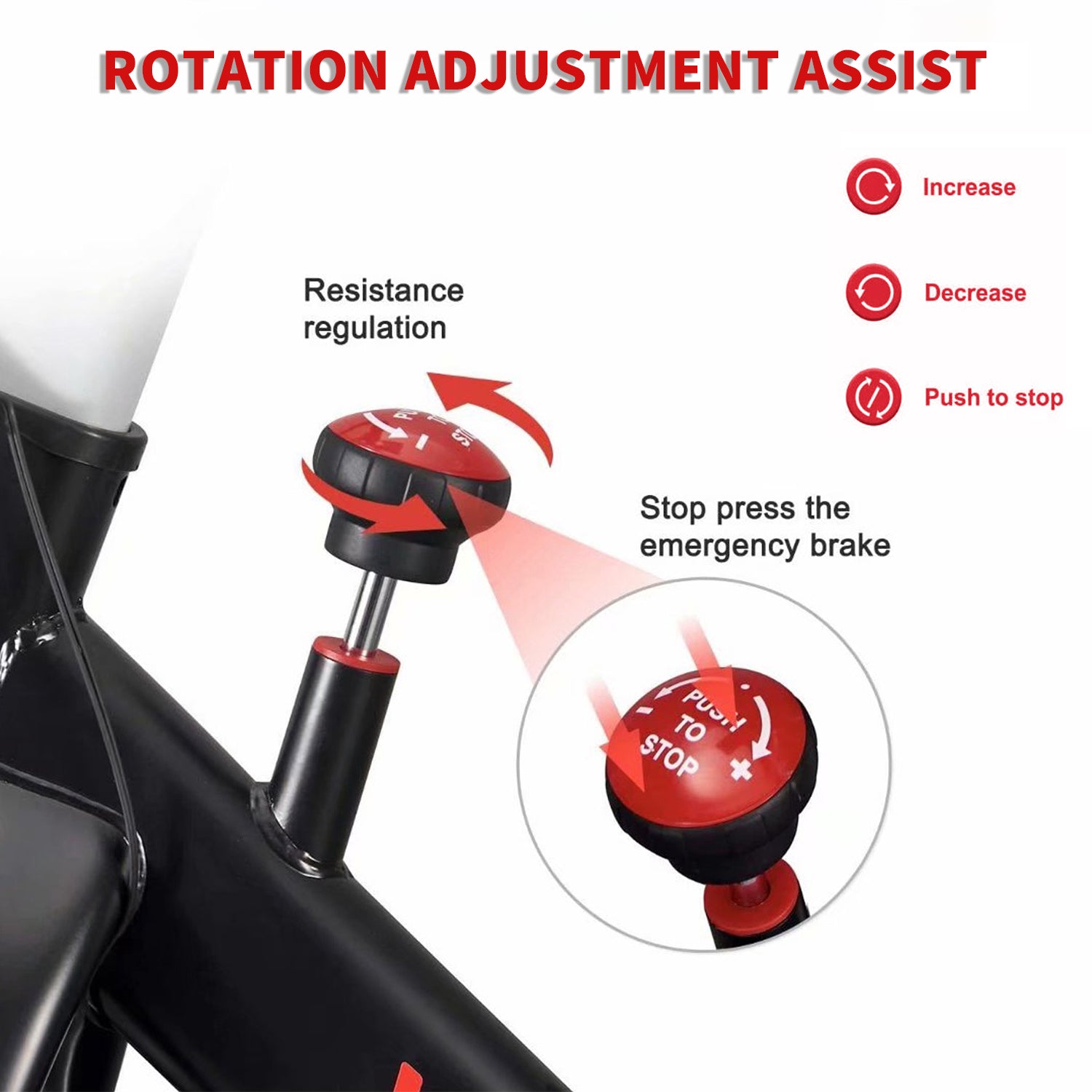SUGIFT Adjustable Exercise Bike, Magnetron Exercise Bike with LCD Screen and Bottle Cage