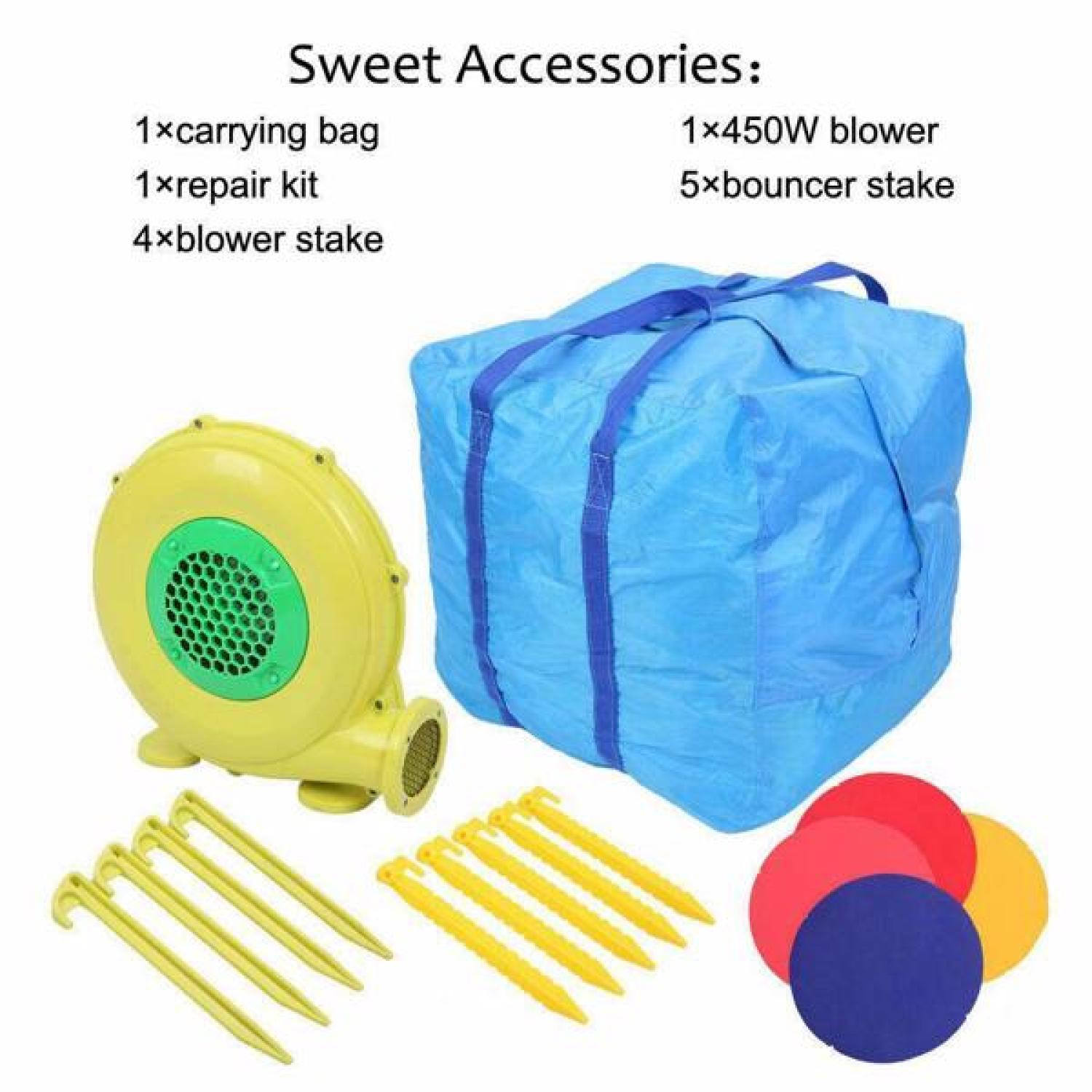 SUGIFT Inflatable Castle,Kid Activity Center,Party,420D Oxford Cloth Scraper Surface