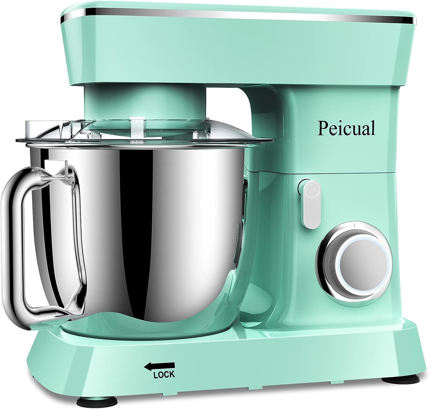 Stand Mixer for Peicual 380W 10+P Speed High-Performance Tilt-Head Electric Kitchen Mixer