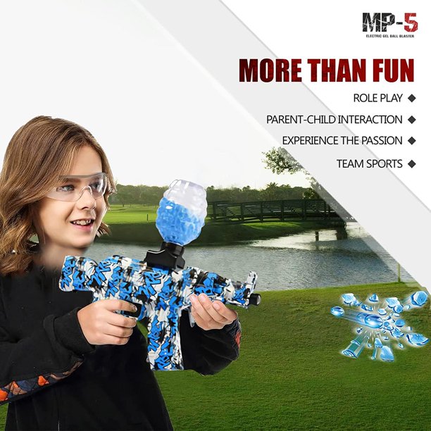 Electric Gel Ball Blaster, Full Auto Splatter Ball Blasters with 50000 Water Bead Rechargeable Battery Powered, Shoot Up to 65 Ft, Gel Ball Blaster for Boys & Girls, Age 12+