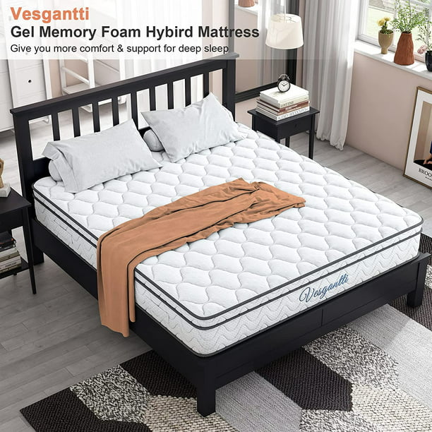 SUGIFT 8 Inch Multilayer Hybrid Full Mattress - Multiple Sizes & Styles Available