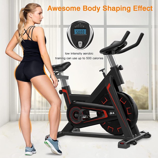 Exercise Bike Stationary 330 Lbs Weight Capacity- Indoor Cycling Bike